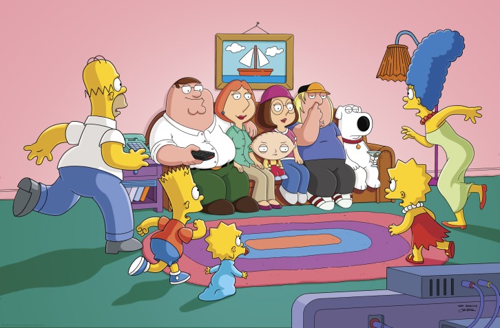 Family Guy and The Simpsons - Cross-over Episode Promotional Photo