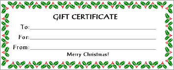 Christmas gift certificate template 12