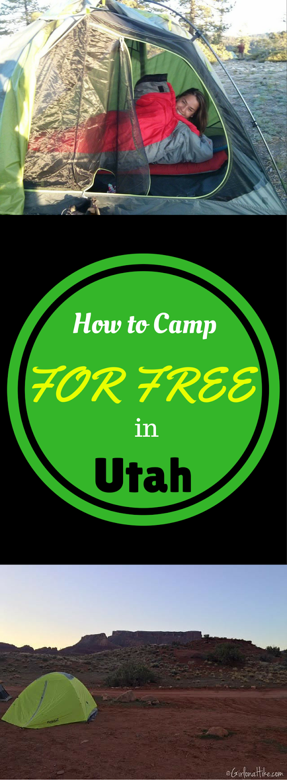 How to Camp for FREE In Utah! Girl on a Hike