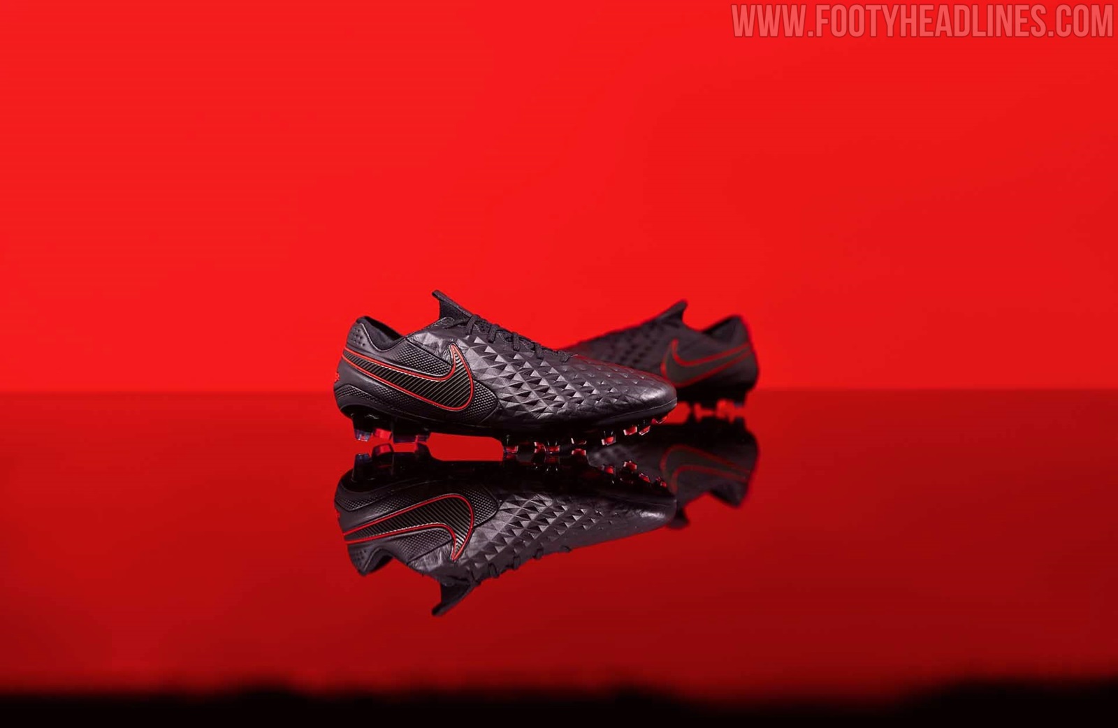 Black / Red Nike Tiempo Legend VIII 2020-21 'Black Pack' Boots Released ...