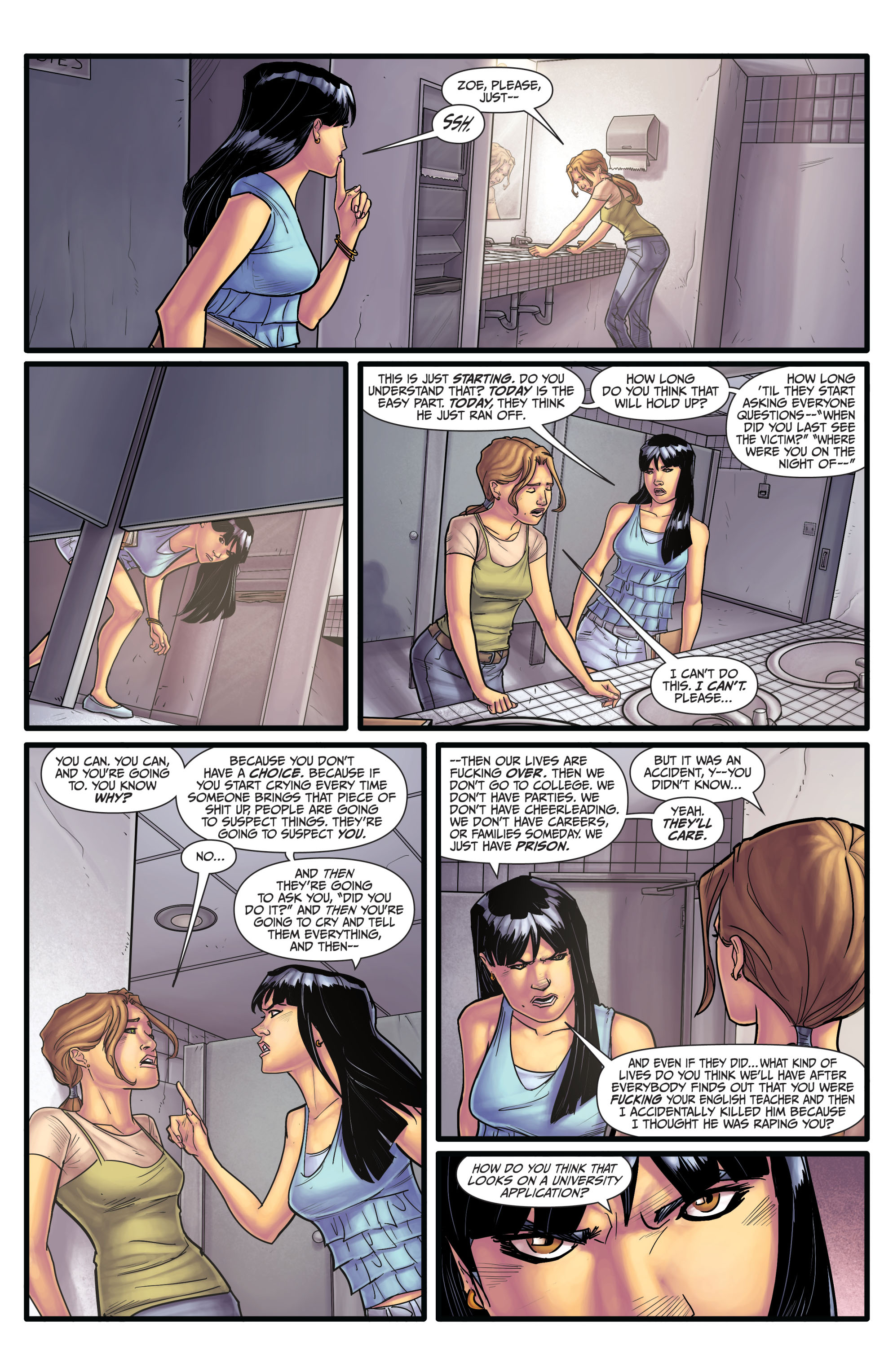 Read online Morning Glories comic -  Issue #15 - 11