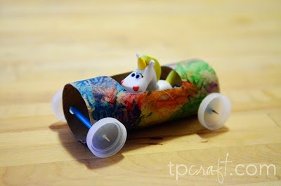 TPcraft.com: Summer Boredom Buster {Toilet Paper Roll Race Car}