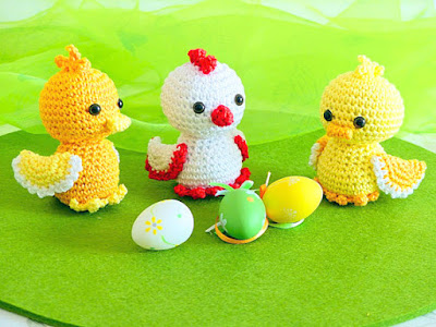 amigurumi crochet Easter Chick & Chicken