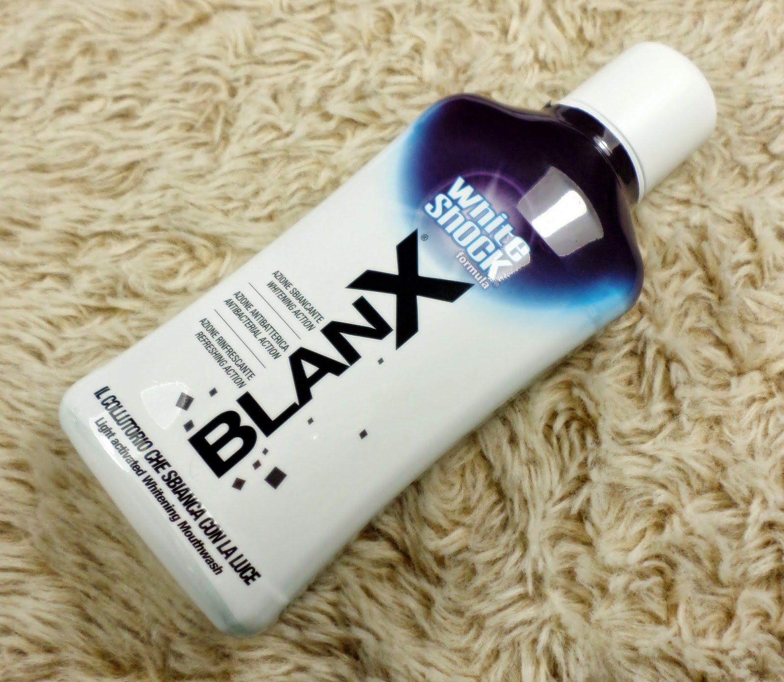 Review I Blanx White Shock BlanX White Shock Mouthwash 500ml with Actilux (£5.49)