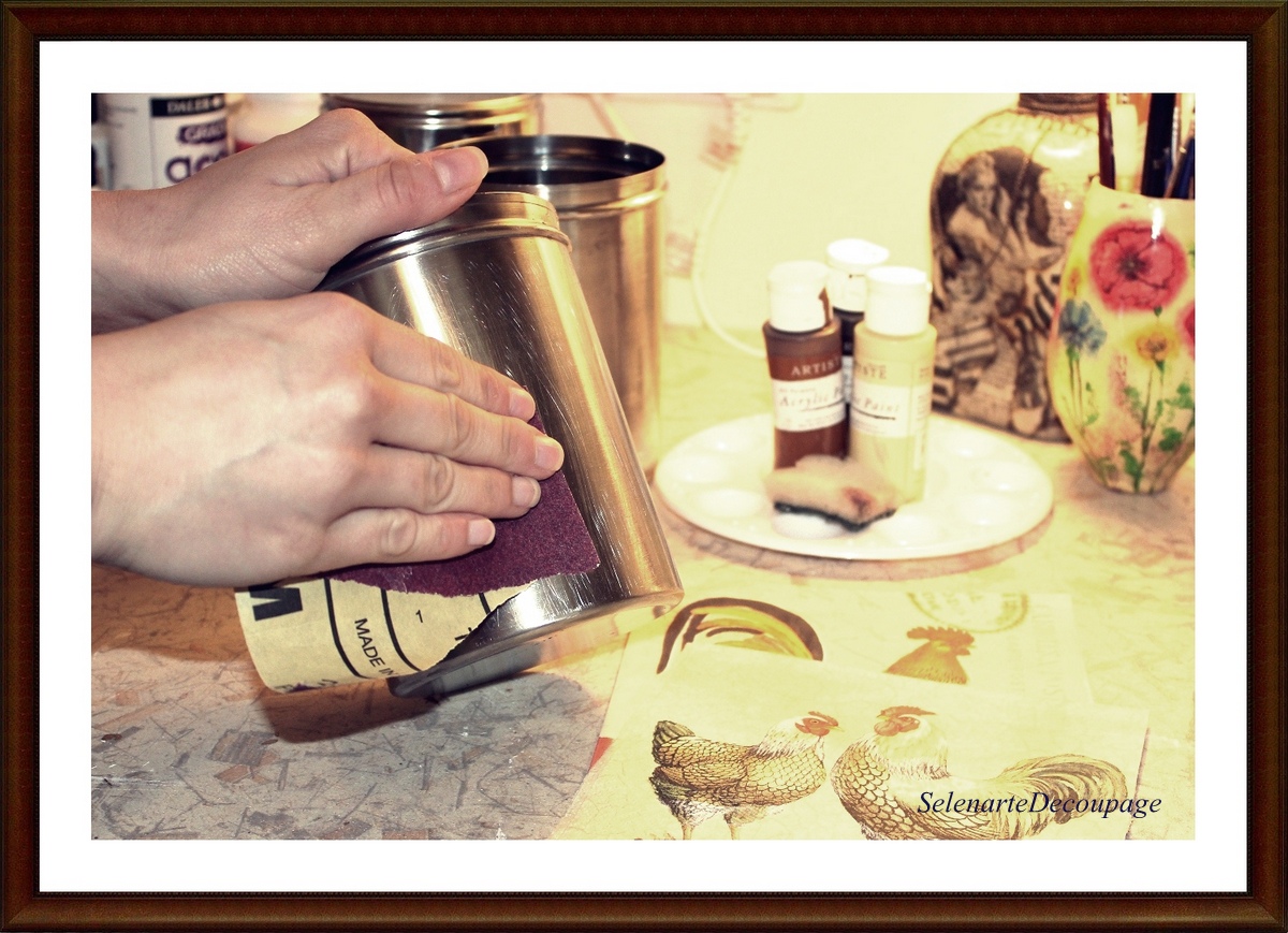 Selenarte Passion For Decoupage DIY Decoupage On Metal And Shabby