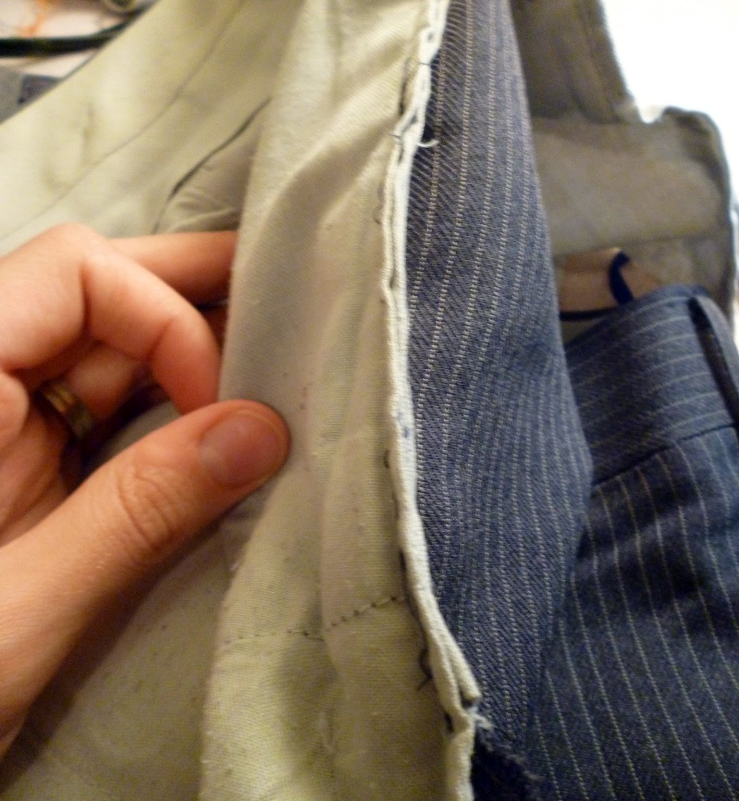 How to Fix a Torn Pocket on Suit Pants • Heather Handmade