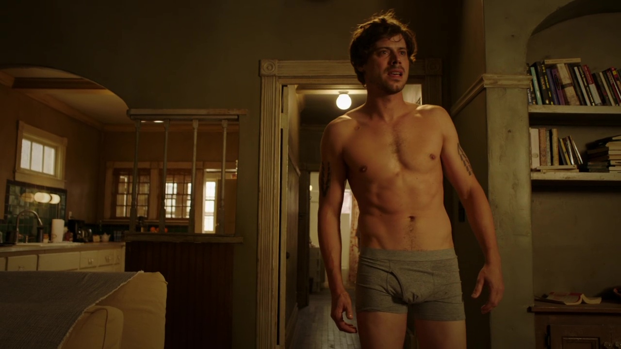 François Arnaud shirtless in Midnight, Texas 2-01 "Head Games" .