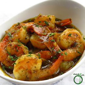 Morsels of Life - Garlic Butter Shrimp - A super scrumptious garlic butter shrimp you can make quickly and easily! Serve with some pasta, rice, or bread and call it a meal.