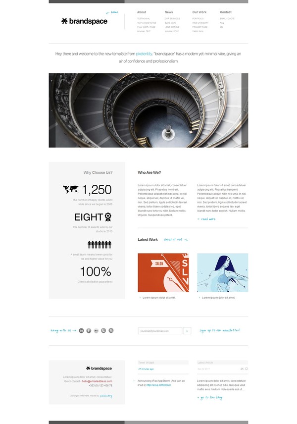 Minimalist HTML5 Portfolio & Business Templates Best UI PSD UI