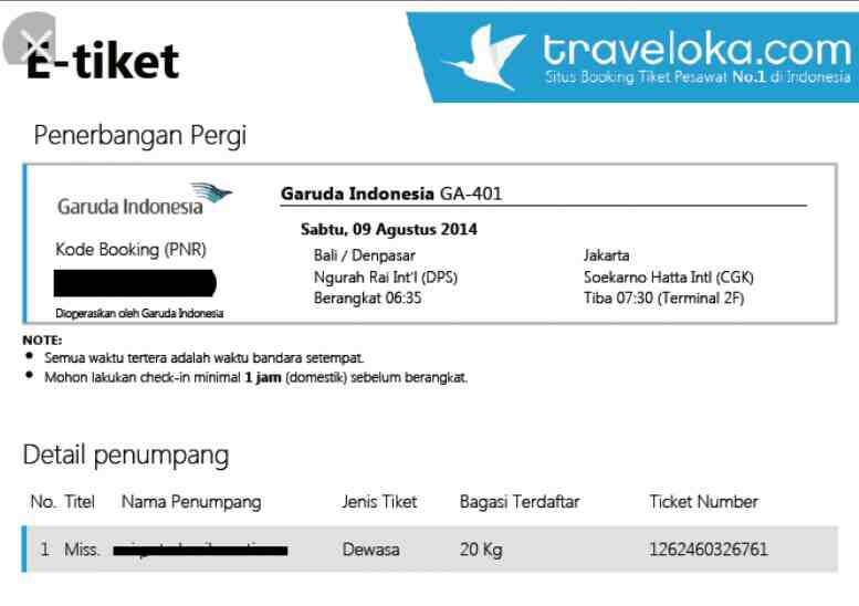 Contoh Tiket Pesawat Dari Medan Ke Italia