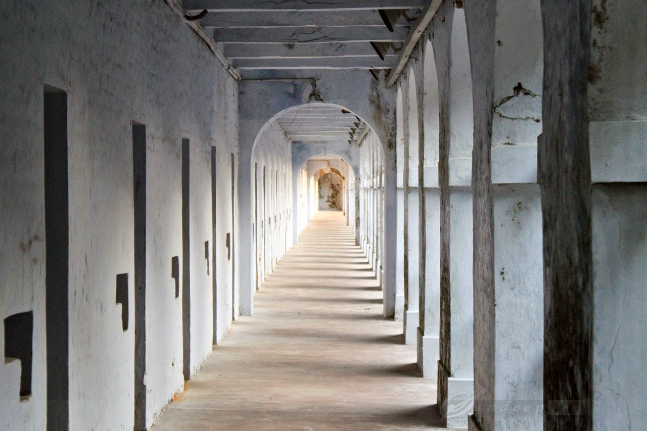 Typical view of the Cellular jail Corridors