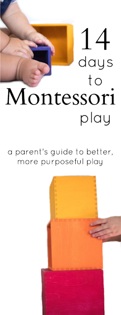 14 Days to Montessori Play is a parent's guide to better, more purposeful play! Come join to learn how to use Montessori's proven methods with your baby and toddler. 