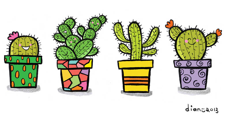 Gambarnya Aldriana: hepi hepi hepi kaktus