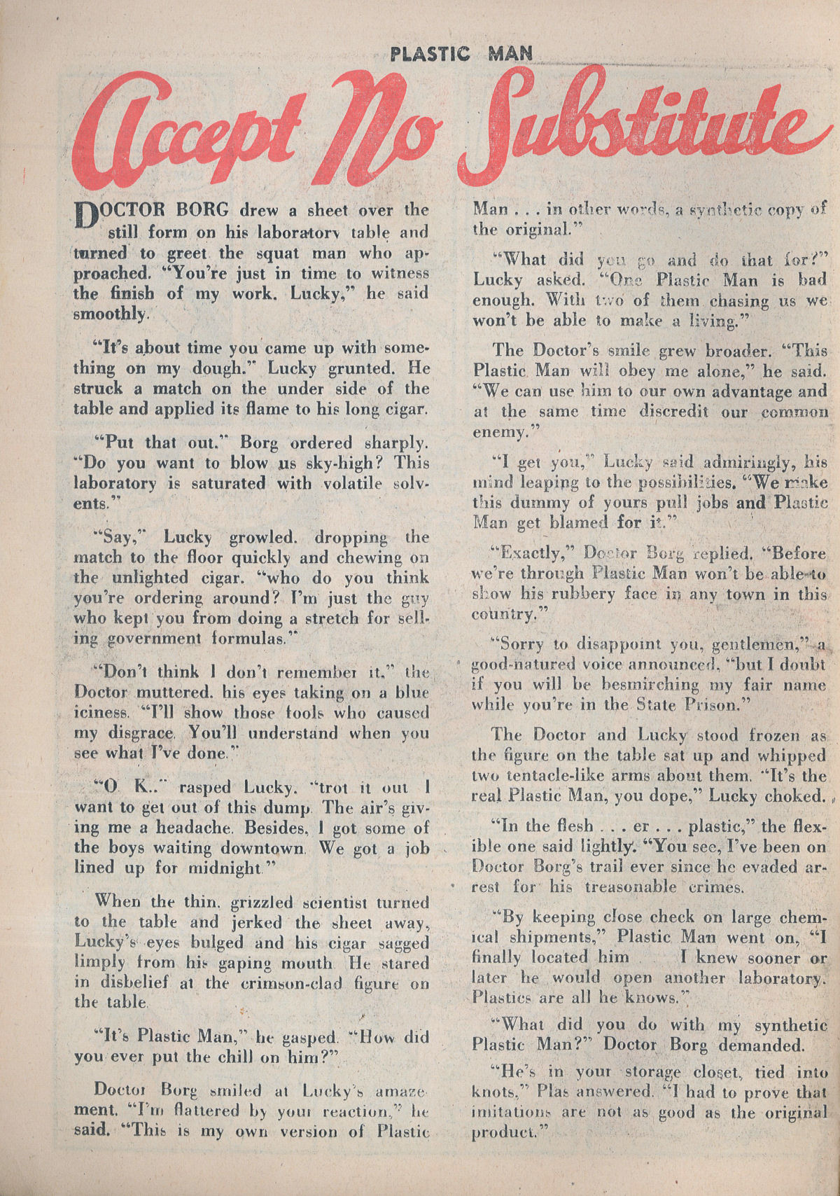 Read online Plastic Man (1943) comic -  Issue #18 - 23