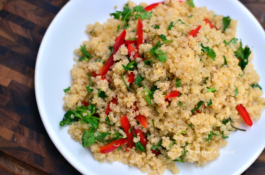 Give Peas a Chance One Minute Quinoa (Pressure Cooker)