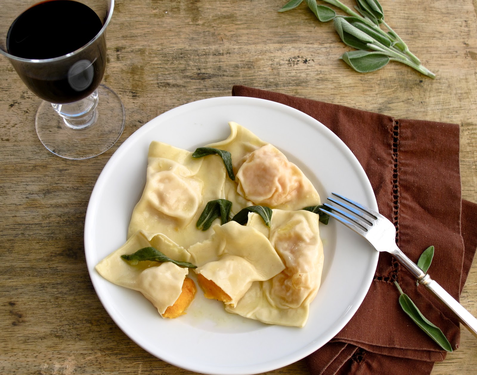 Jenny Steffens Hobick Butternut Squash Ravioli with Sage Browned