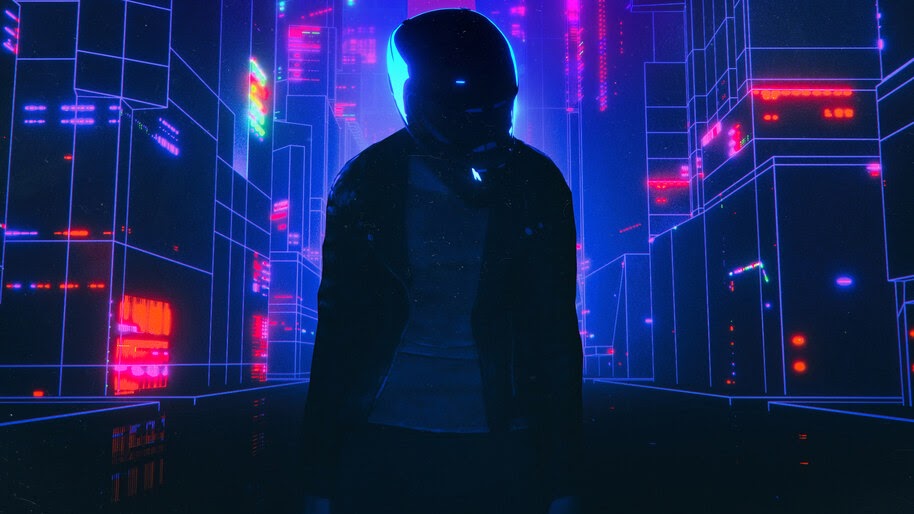 Digital Art, Night, City, Buildings, 4K, #4.2057