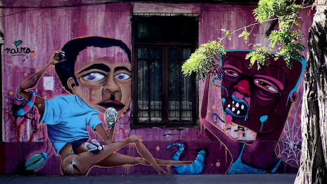street art in santiago de chile barrio brasil arte callejero by piguan and naira