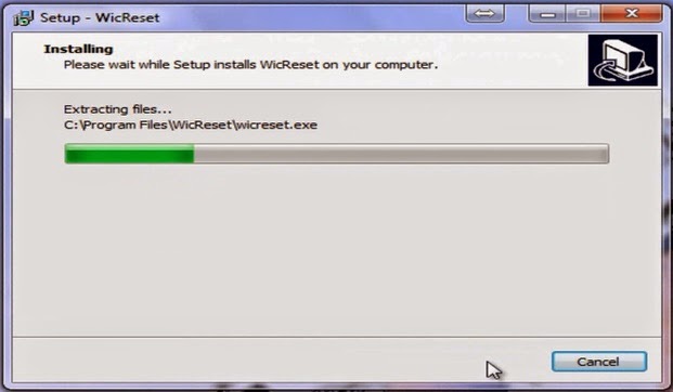 instalación de wic reset en sistema windows