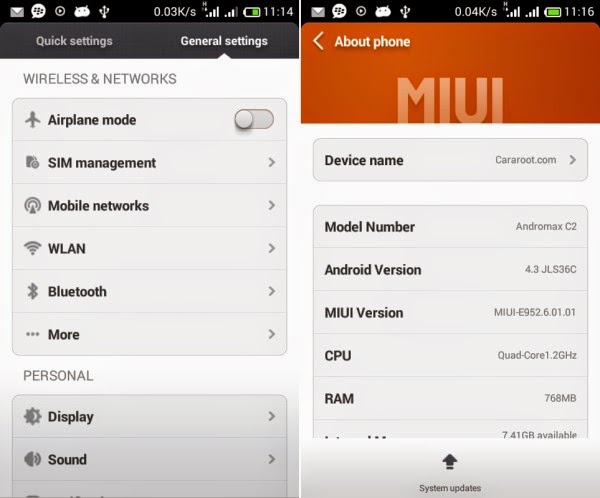 Custom ROM MIUI 5 Andromax G2