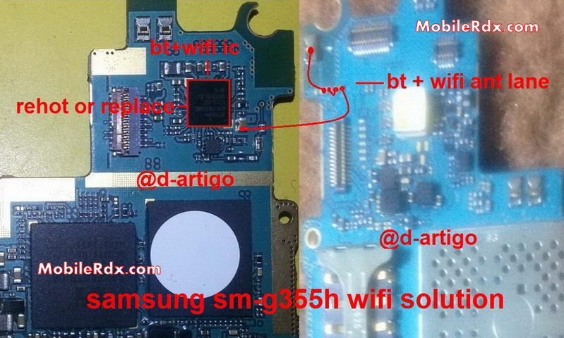 حل لمشكلة الواي فاي والبلوتوث G355h