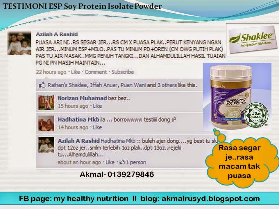 ENERGIZING SOY PROTEIN (ESP) SHAKLEE