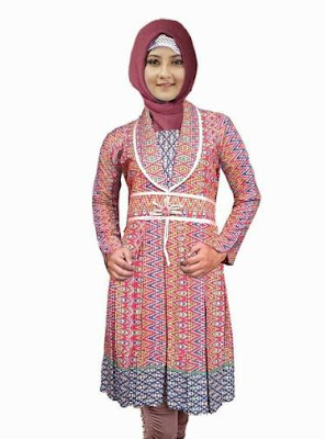 model atasan batik wanita muslimah elegan model atasan batik wanita muslimah elegan