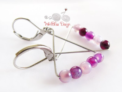 6 steps tutorial for Beaded Geometric Earrings with Leverback Earwire