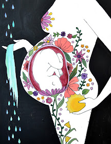 catie atkinson spiritysol birth art pregnancy art