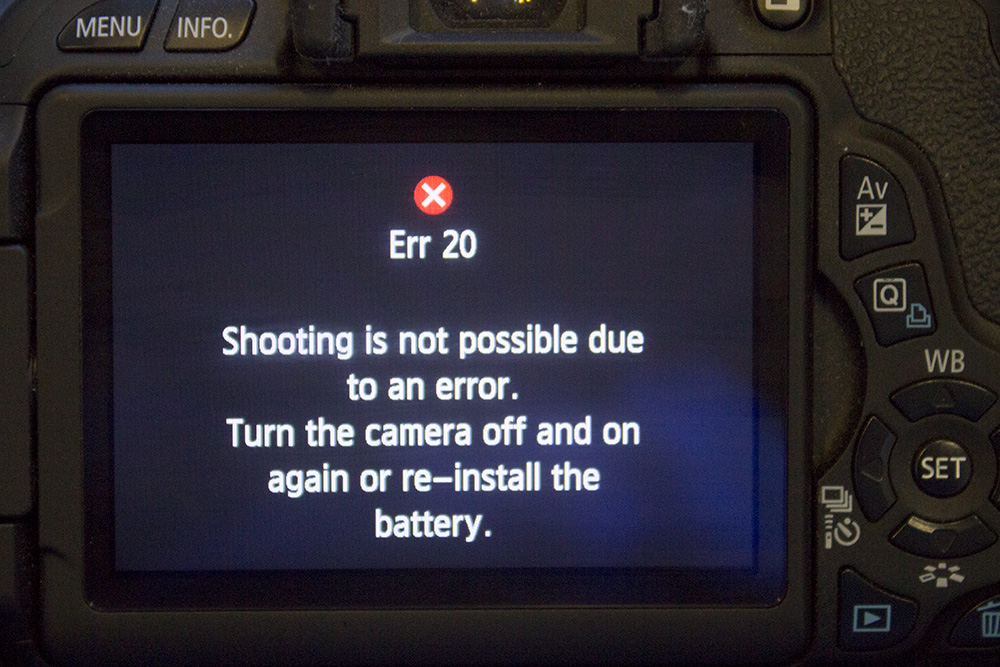 Penyebab Error 30/20 serta Mengatasi pada Kamera Canon