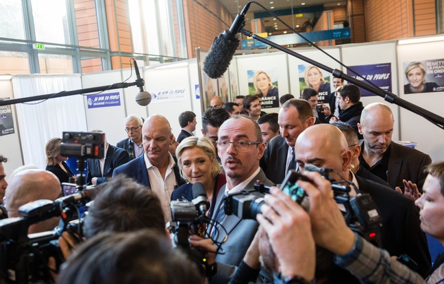 Marine Le Pen, présidente du Front national et candidate à la présidentielle
