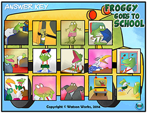 http://www.teacherspayteachers.com/Product/Froggy-Goes-to-School-A-Story-Sequencing-Activity-1355960