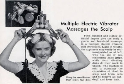 Multiple Electric Vibrator Massages the Scalp