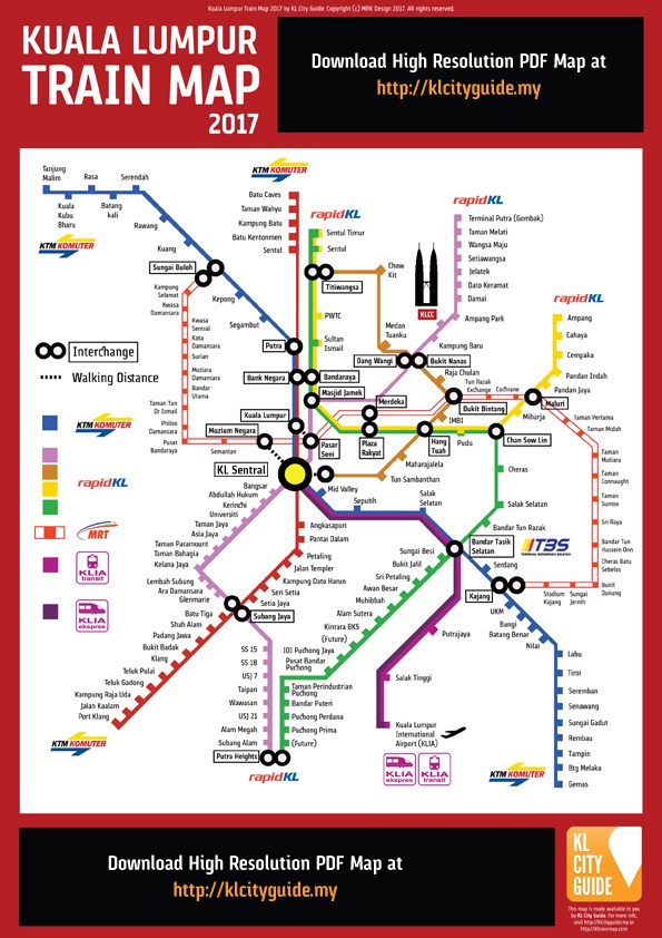 Transportasi Terintegrasi MRT Kuala Lumpur Malaysia