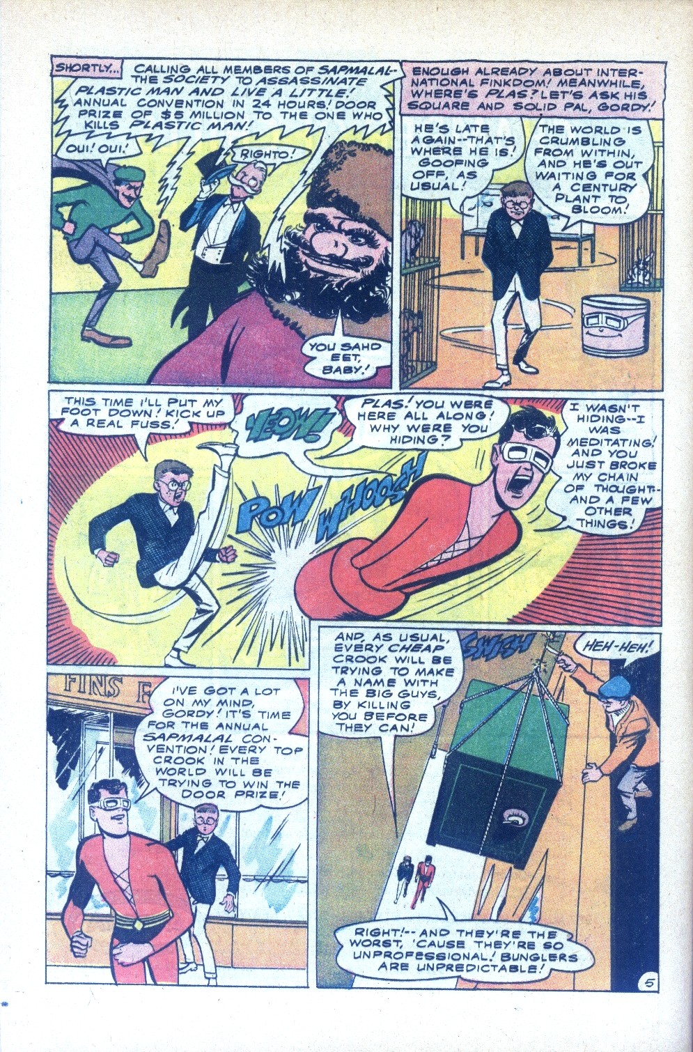 Read online Plastic Man (1966) comic -  Issue #5 - 8