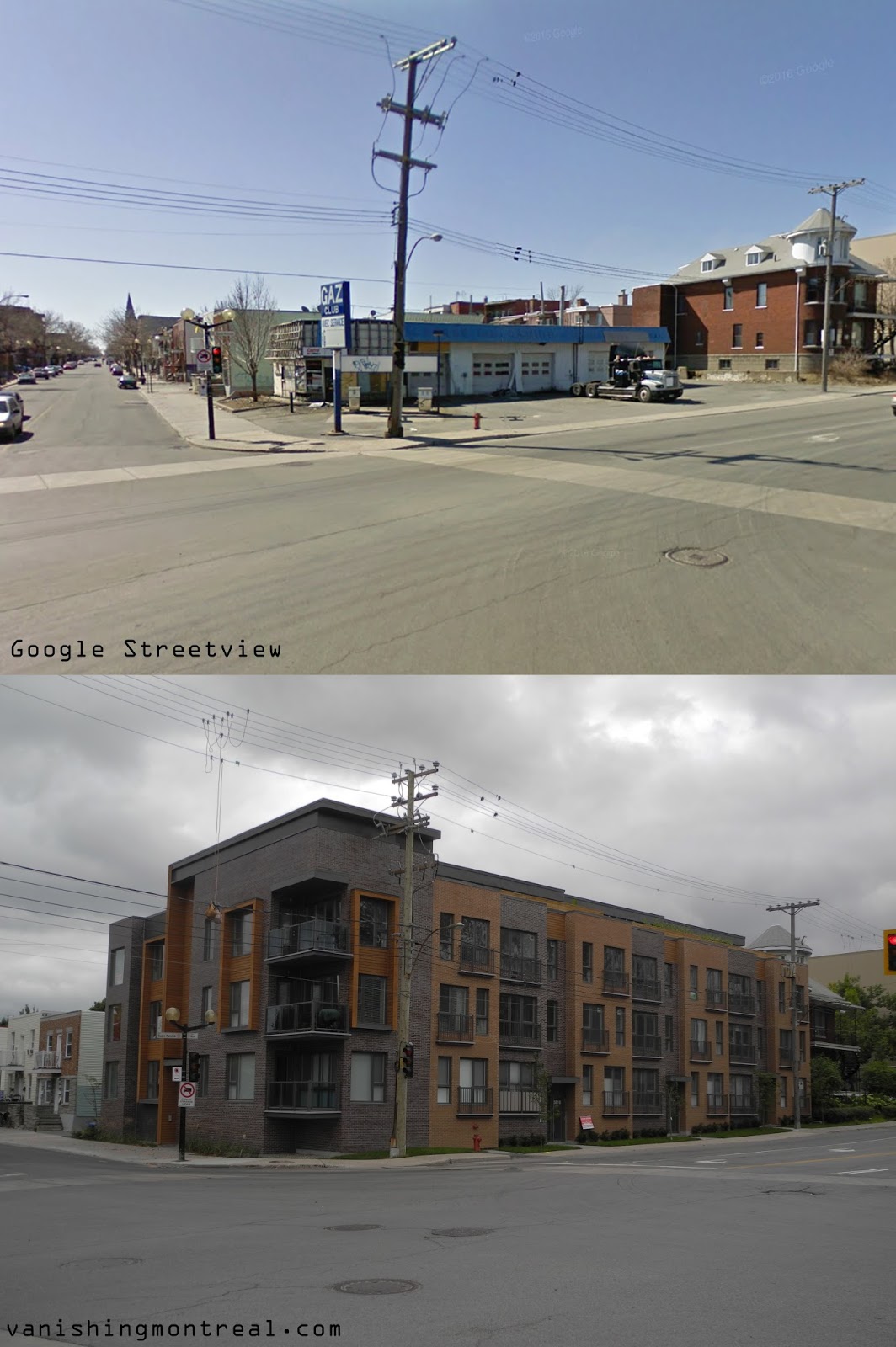 Vanishing Montreal Before / After Avant / Après rue StPatrick