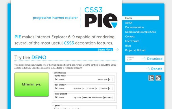 CSS3 PIE Library