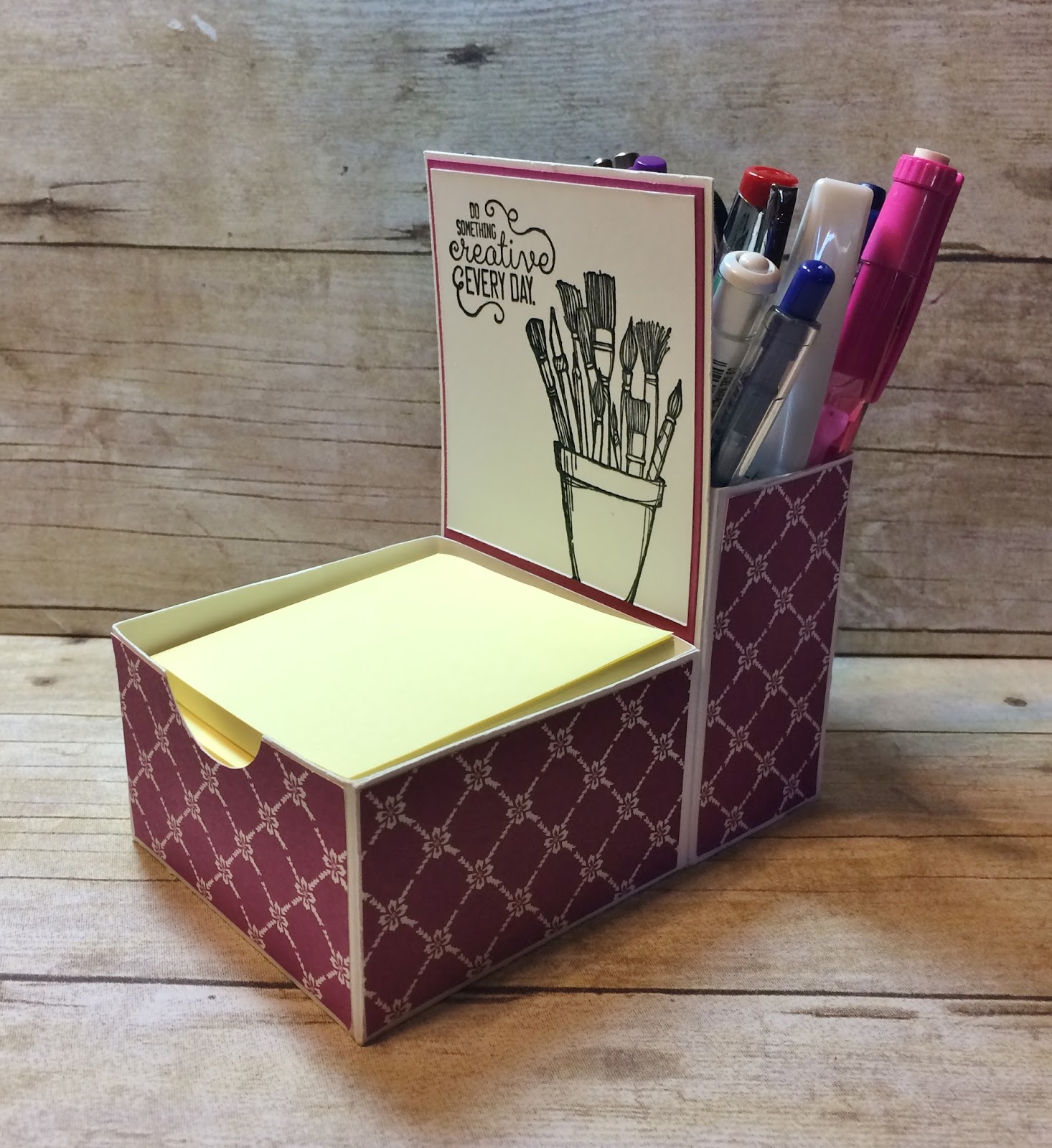 Kards by Kadie Post It Note & Pen Holder