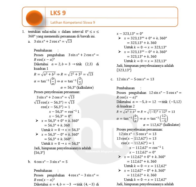 Kunci Jawaban Buku Matematika Peminatan Kelas 12 Sukino - Download Kunci Jawaban Buku Matematika Peminatan Kelas 12 Sukino Terkini