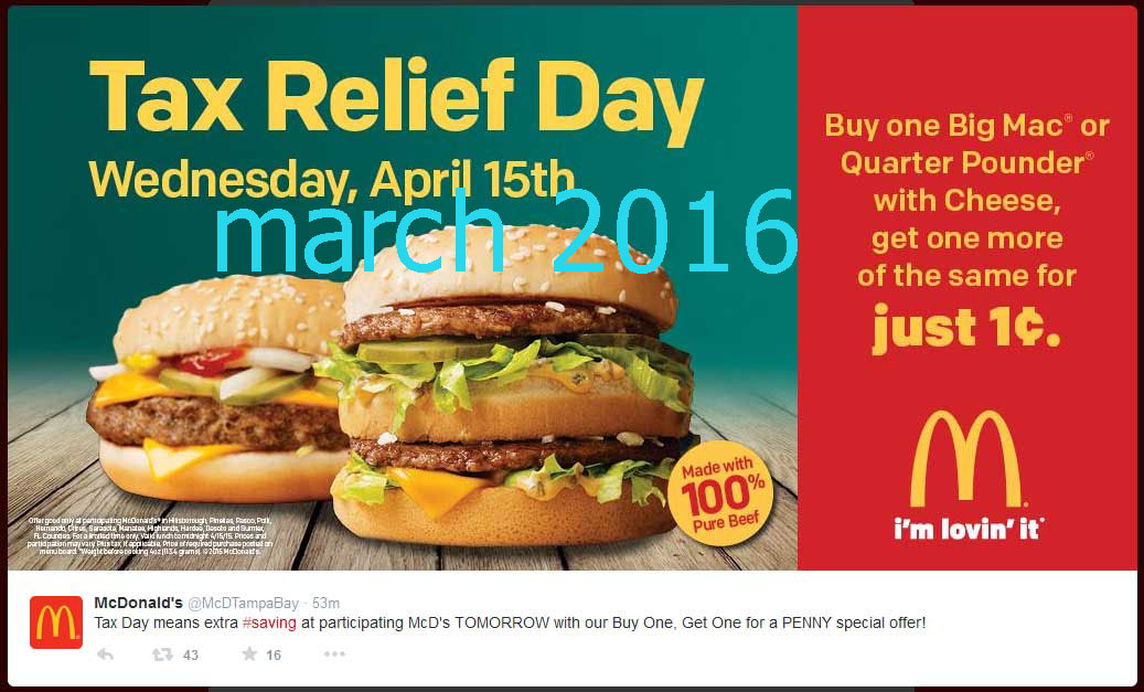 Printable Coupons Mcdonalds Coupons