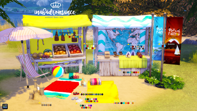 Sims 4 CC's - The Best: Artisan Market Set by Inabadromance