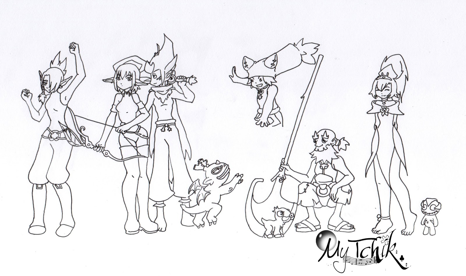 Coeur de Trèfle: Session dessin - Fanart Wakfu (groupe)