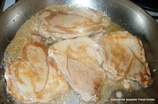 эскалопы из свинины на сковороде 
