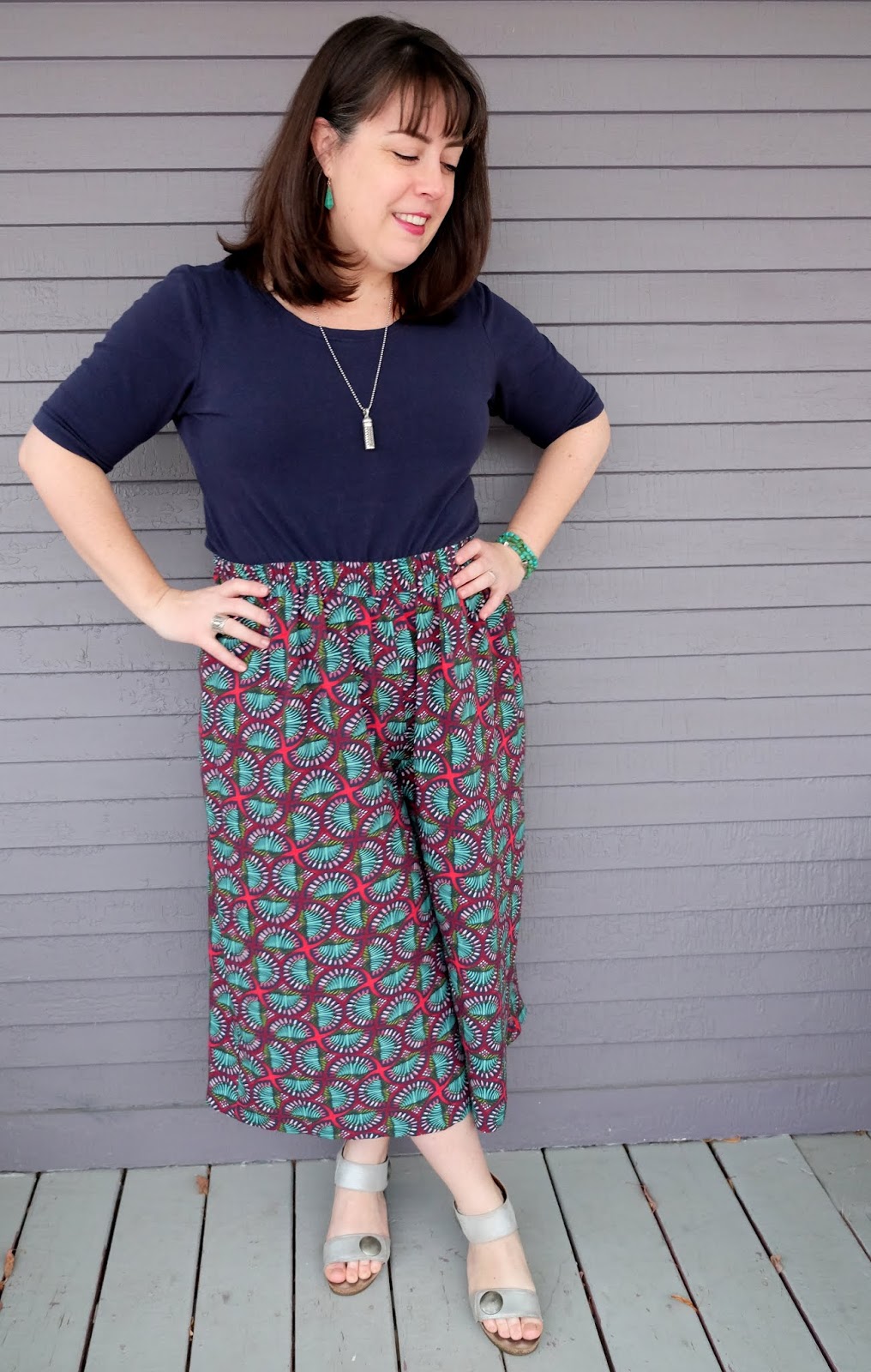 Cookin' & Craftin': Sew Fancy Pants: Workroom Social Fabrics Ninni Culottes