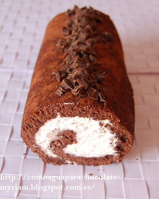Brazo de gitano de chocolate