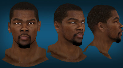 NBA 2K13 Kevin Durant Cyberface Patch