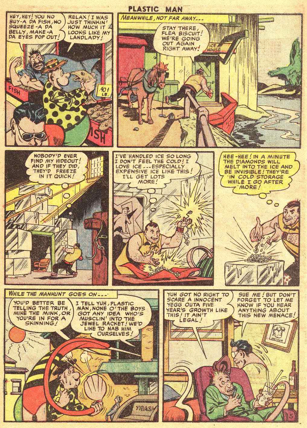 Read online Plastic Man (1943) comic -  Issue #32 - 8
