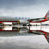 Transaero Cargo Tupolev Tu-204 Mirroring on Water Aircraft Wallpaper