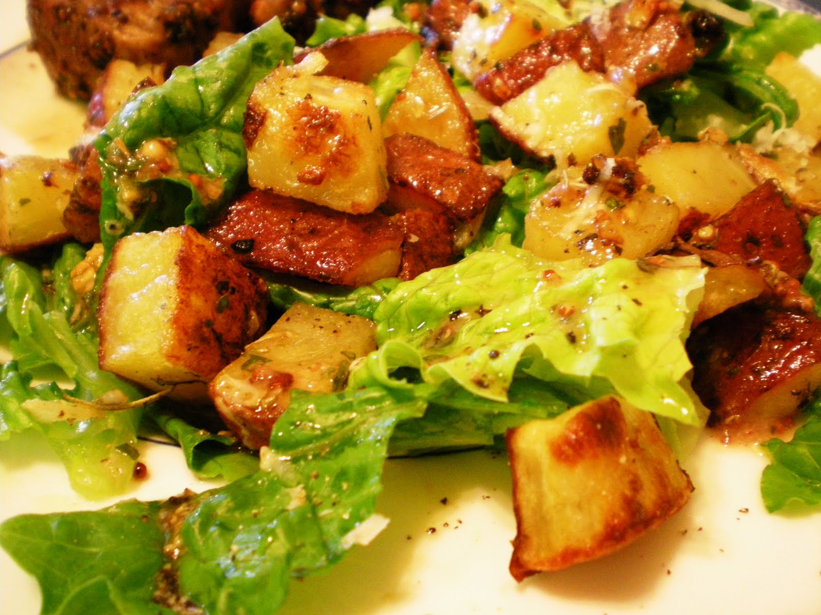 roasted potato salad bare fert on the kitchen