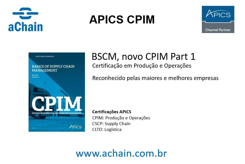 Bscm Basics Of Supply Chain Management Cpim Achain Apics